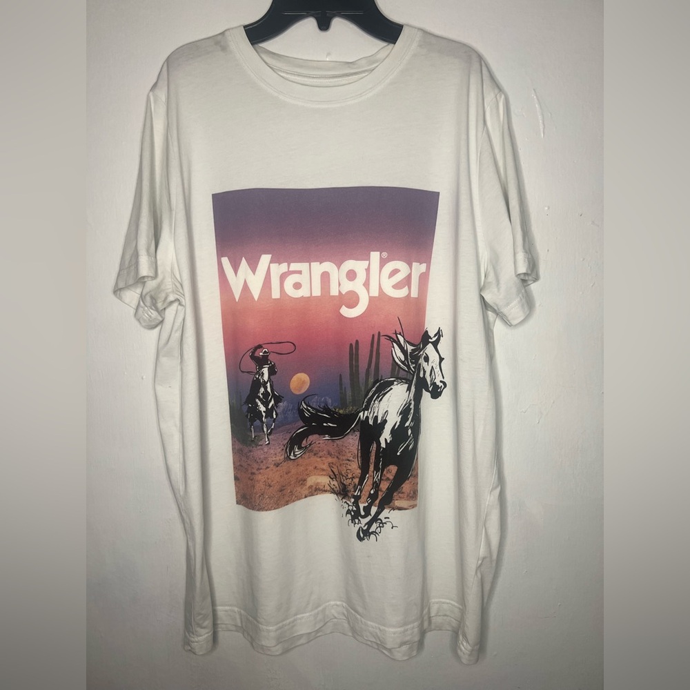 Wrangler Denim Cowboy Horse Tee